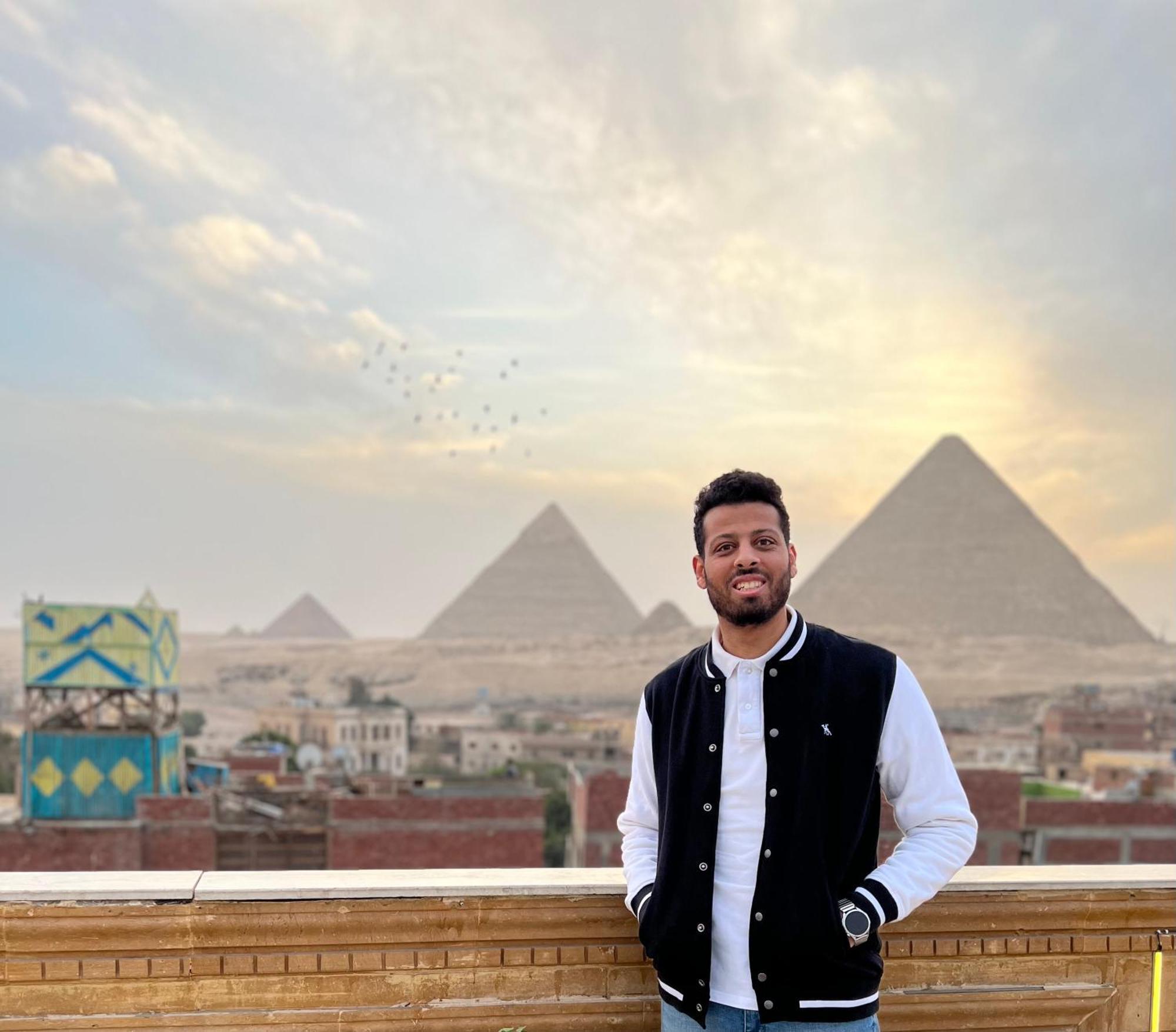 Moses Pyramids Inn Kafret el-Gabal Exteriér fotografie